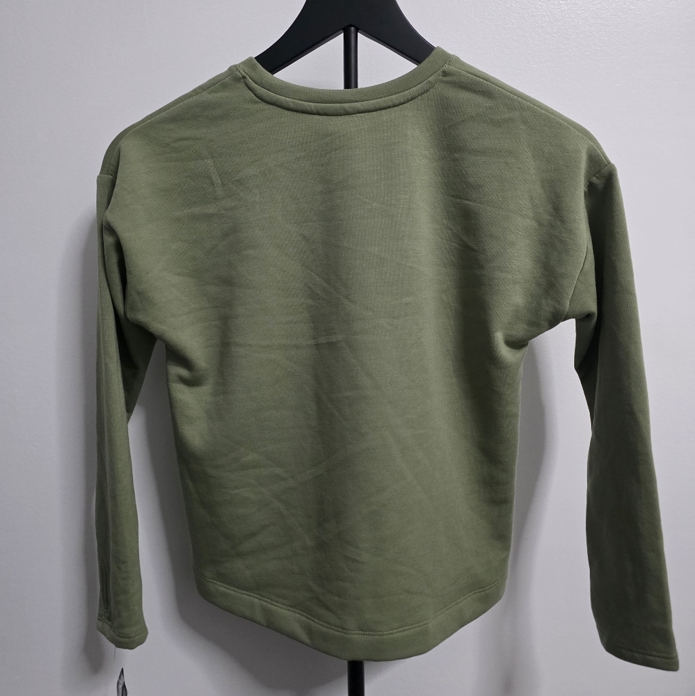 NWT Adidas Kid's Green Training Pullover- Size Small (7/8) - Picture 2 of 4